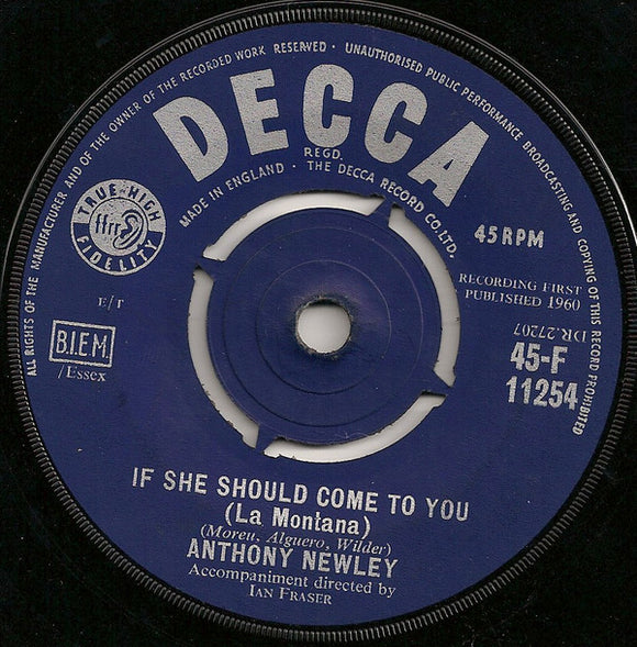 Anthony Newley - If She Should Come To You (La Montana) (7