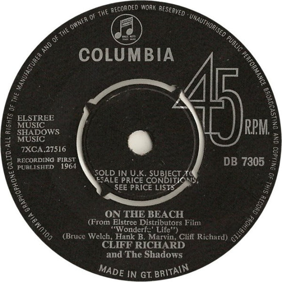 Cliff Richard And The Shadows* - On The Beach (7