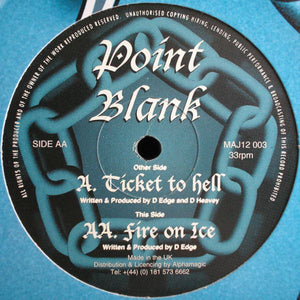 Point Blank (7) - Ticket To Hell / Fire On Ice (12")