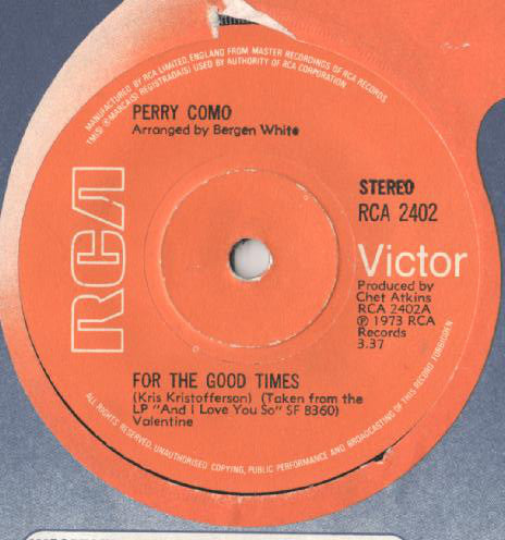Perry Como - For The Good Times / Sing (7