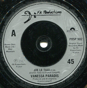 Vanessa Paradis - Joe Le Taxi (7", Single, Gen)