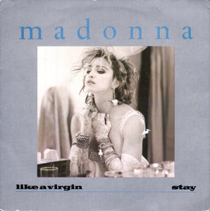 Madonna - Like A Virgin / Stay (7", Single, Blu)