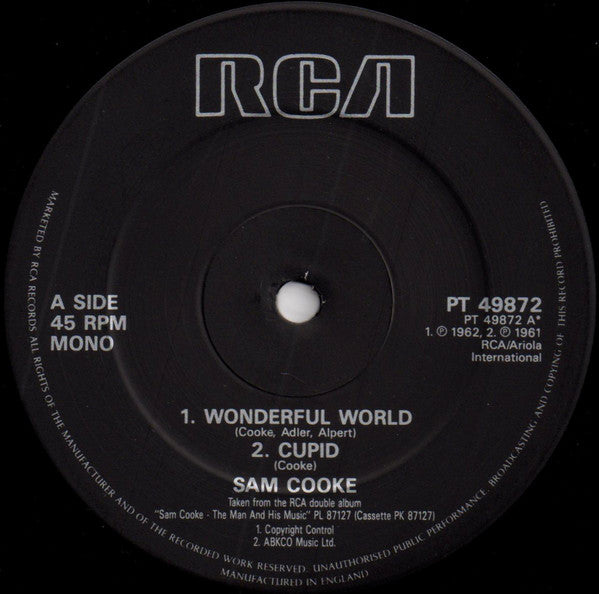 Sam Cooke - Wonderful World (12", EP, Mono)