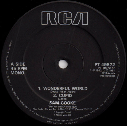 Sam Cooke - Wonderful World (12", EP, Mono)