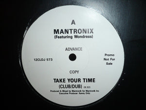 Mantronix - Take Your Time (12", Promo)