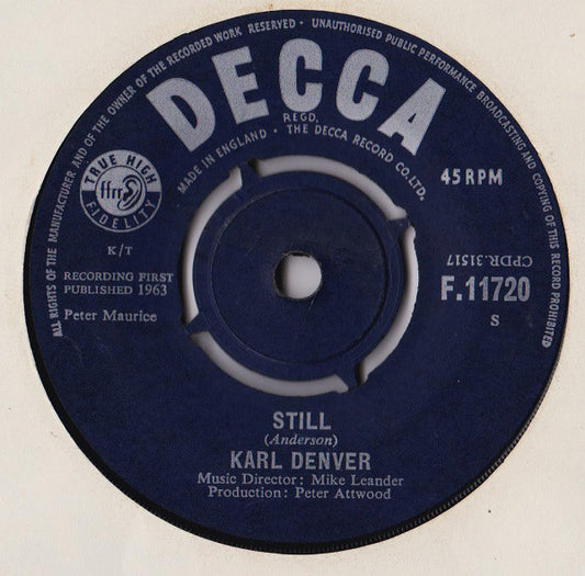Karl Denver - Still  (7")