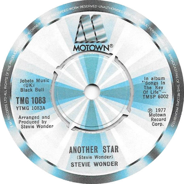 Stevie Wonder - Another Star (7", Single)