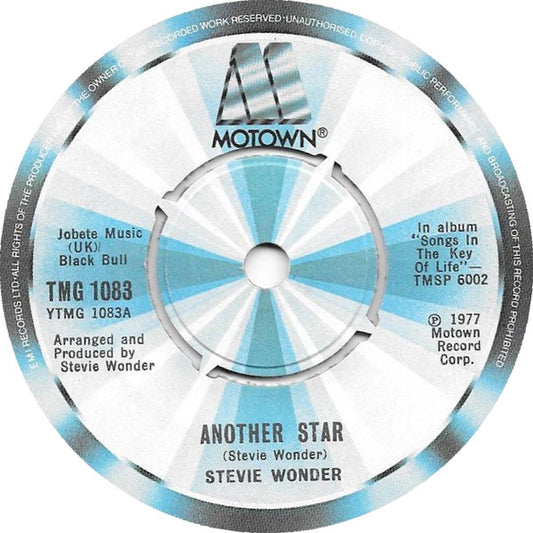 Stevie Wonder - Another Star (7", Single)