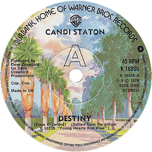 Candi Staton - Destiny (7", Single, Sol)