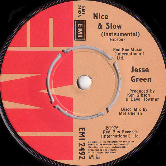 Jesse Green - Nice & Slow (7", Single)