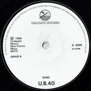 UB40 - King / Food For Thought (7", Pap)