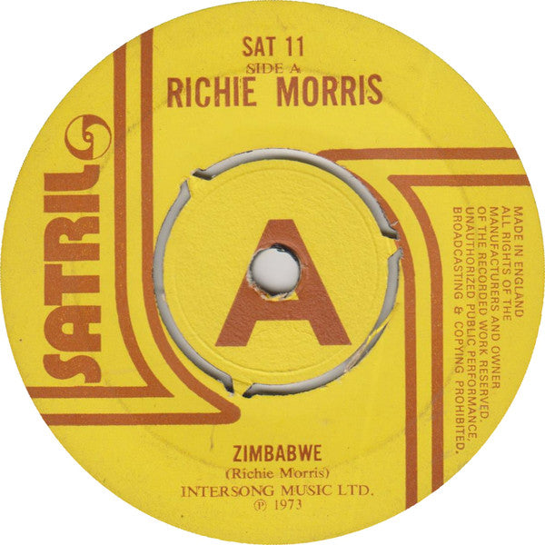 Richie Morris - Zimbabwe (7", Single, Promo)