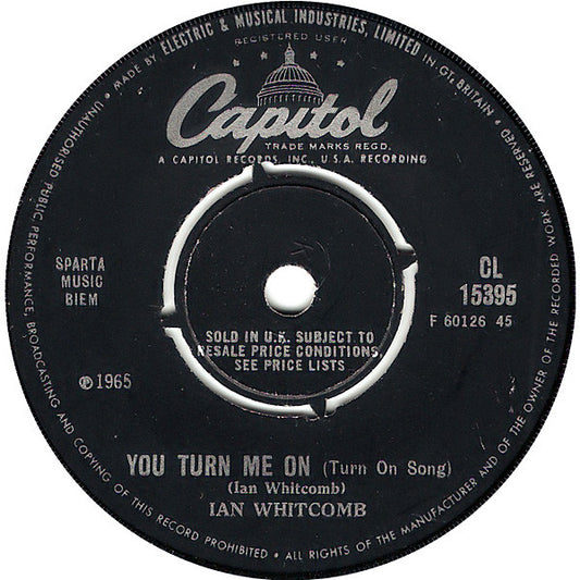 Ian Whitcomb - You Turn Me On (Turn On Song) / Poor But Honest (7", Single)