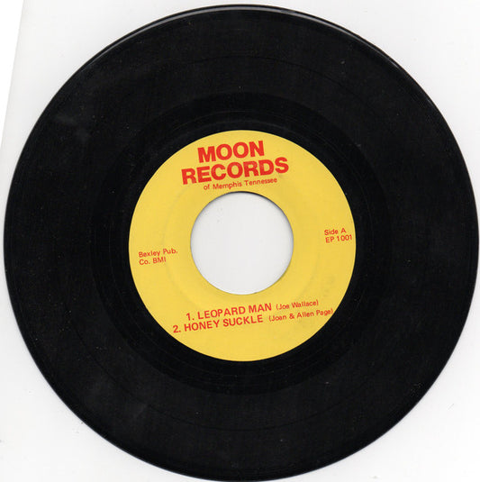 Various - Leopard Man/Honey Suckle/Bop With Me Baby/She's The One That's Got It (7", EP, Comp, Mono, RE)