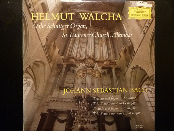 Bach*, Helmut Walcha - Toccata And Fugue In D Minor • Trio Sonata No. 6 In G Major • Prelude And Fugue In C Major • Trio Sonata No. 1 In E Flat Major (LP)