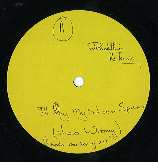 Jonathan Perkins - Silver Spurs - I'll Lay My Silver Spurs (She's Wrong) (12", Promo, W/Lbl)