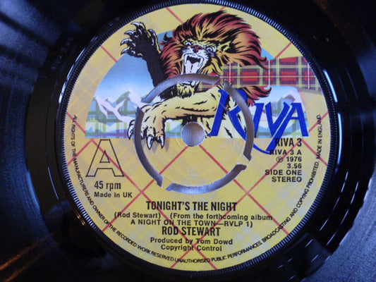 Rod Stewart - Tonight's The Night (7", Single, 4 P)