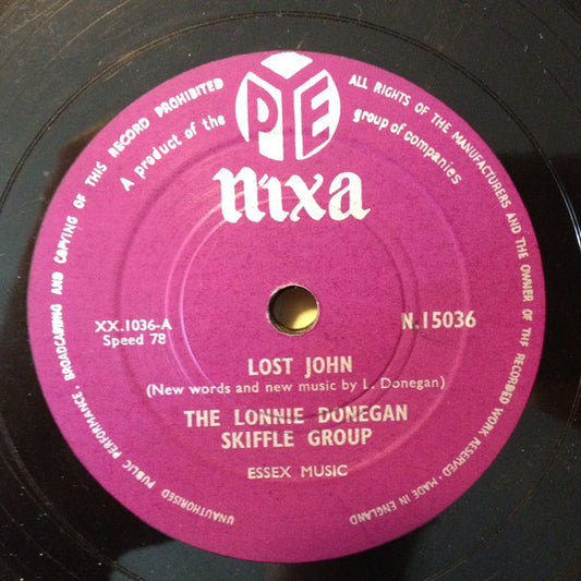 The Lonnie Donegan Skiffle Group* - Lost John / Stewball (10", Single, Mono, Vin)