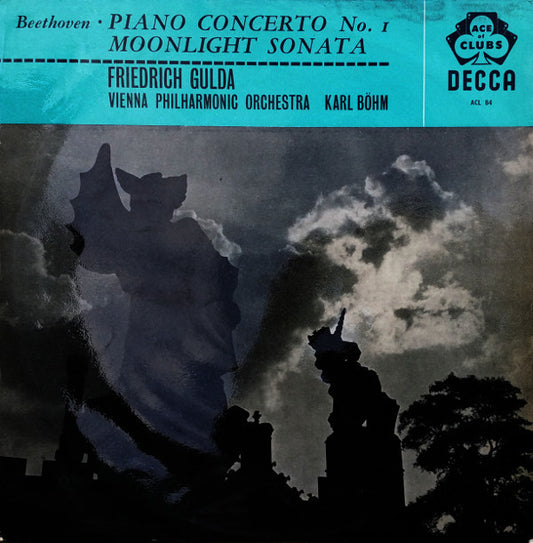 Friedrich Gulda With The Vienna Philharmonic Orchestra* Conducted By Karl Böhm - Piano Concerto No. 1 / "Moonlight" Sonata (LP, Comp)