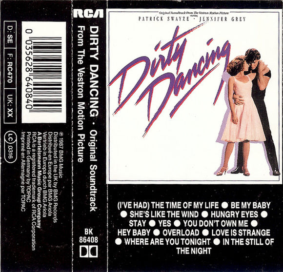Various - Dirty Dancing (Original Soundtrack From The Vestron Motion Picture) (Cass, Album, Comp)