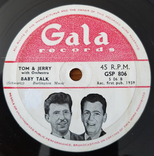 Paul Sheldon, Tom & Jerry (13) - Thank You Pretty Baby / Baby Talk (7", Single)