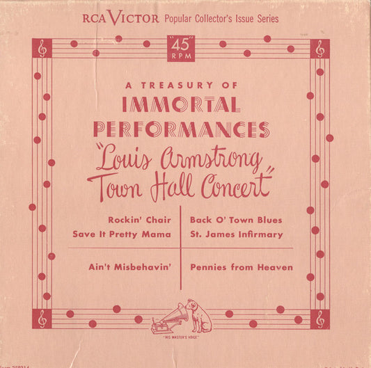 Louis Armstrong And His All-Stars - Louis Armstrong Town Hall Concert (3x7", Album + Box)