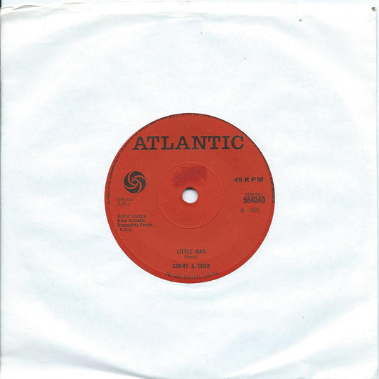 Sonny & Cher - Little Man (7", Single, Sol)