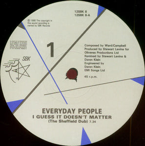 Everyday People (5) - I Guess It Doesn't Matter (12")
