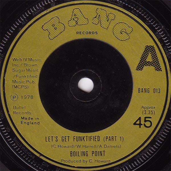Boiling Point (3) - Let's Get Funktified (7", Single)