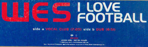 Wes - I Love Football (12", Single, Promo)