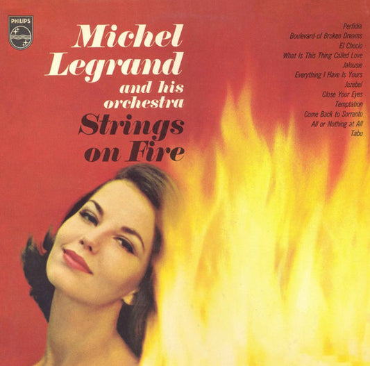 Michel Legrand And His Orchestra* - Strings On Fire (LP)