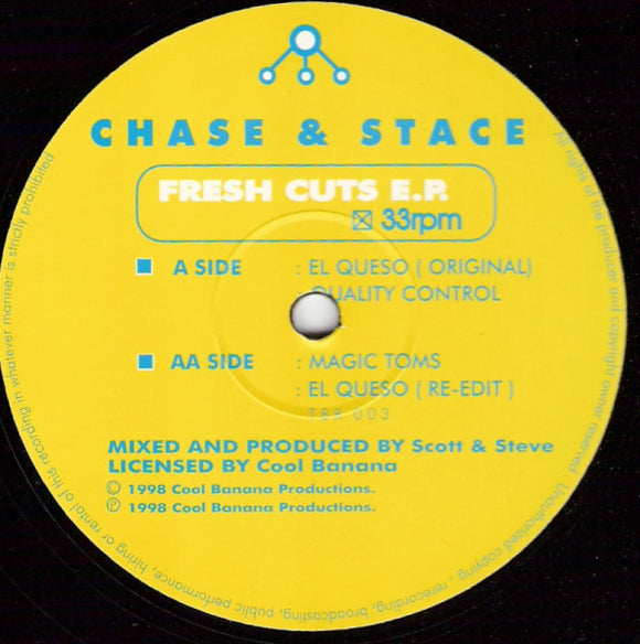Chase & Stace - Can You Feel The Beat E.P. (The Fresh Cuts E.P.) (12