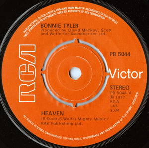 Bonnie Tyler - Heaven (7", Single)