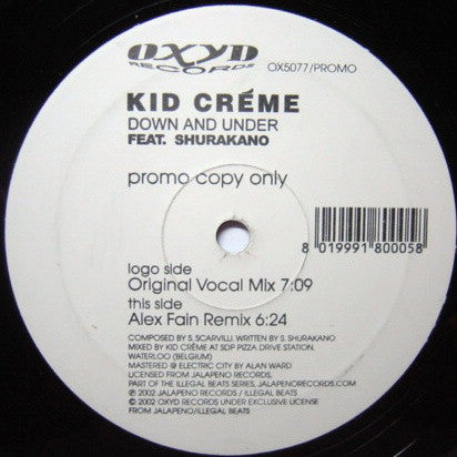Kid Crème Feat. Shurakano* - Down And Under (12