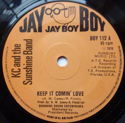 KC and the Sunshine Band* - Keep It Comin' Love (7", Single)