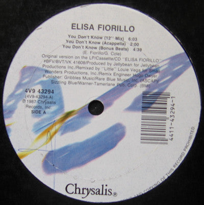 Elisa Fiorillo - You Don't Know (12