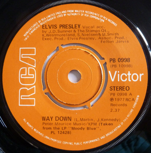 Elvis Presley - Way Down (7