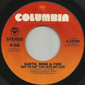 Earth, Wind & Fire - Got To Get You Into My Life / I'll Write A Song For You (7", Single, Styrene)