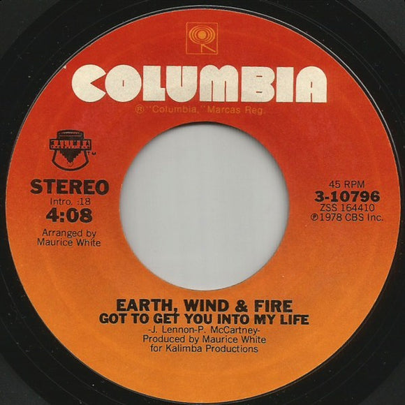 Earth, Wind & Fire - Got To Get You Into My Life / I'll Write A Song For You (7