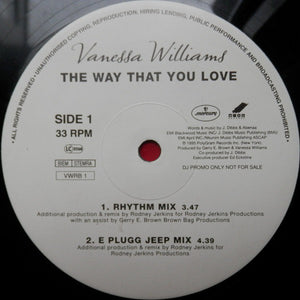 Vanessa Williams - The Way That You Love (12", Promo)