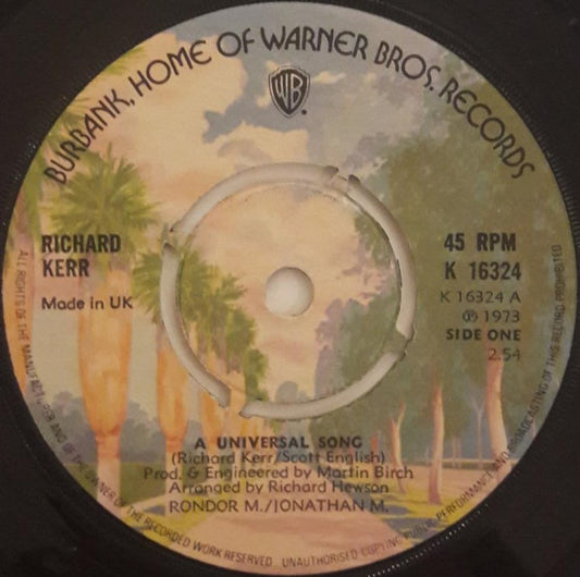 Richard Kerr - A Universal Song (7", Single)