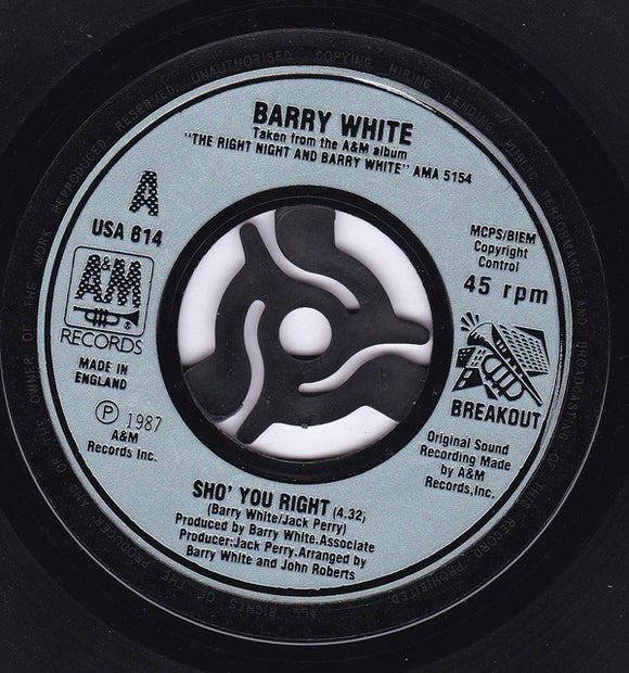 Barry White - Sho' You Right (7