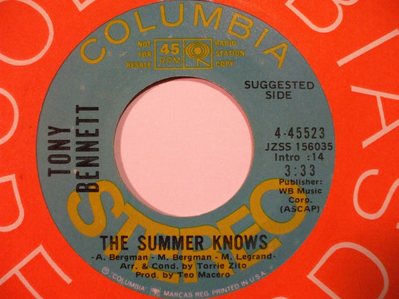 Tony Bennett - The Summer Knows / Somewhere Along The Line (7
