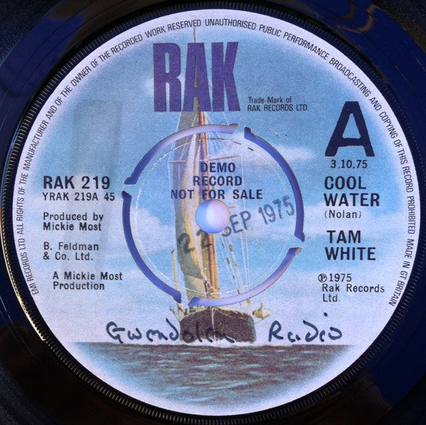 Tam White - cool water  (7", Single, Promo)
