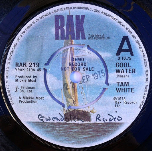 Tam White - cool water  (7", Single, Promo)