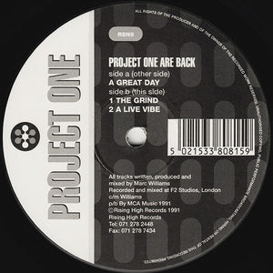 Project One - Project One Are Back (12")