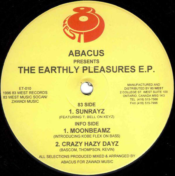 Abacus - The Earthly Pleasures E.P. (12