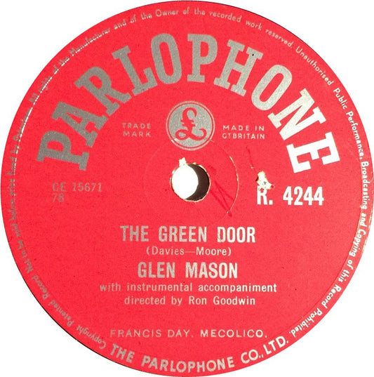 Glen Mason - The Green Door / Why Must You Go, Go, Go (Shellac, 10")