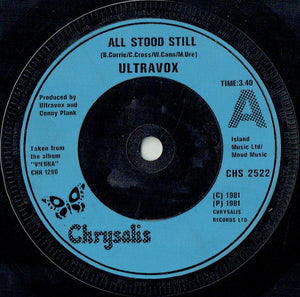 Ultravox - All Stood Still (7", Single, Blu)