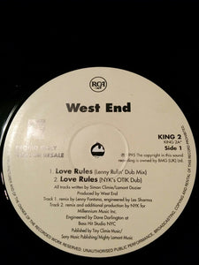 West End - Love Rules (12", Promo)